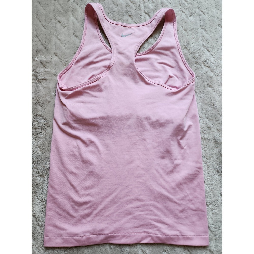 Nike FIT Racerback Pink Tank Top Womens Medium Activewear Sleeveless Gym Shirt - Picture 2 of 7